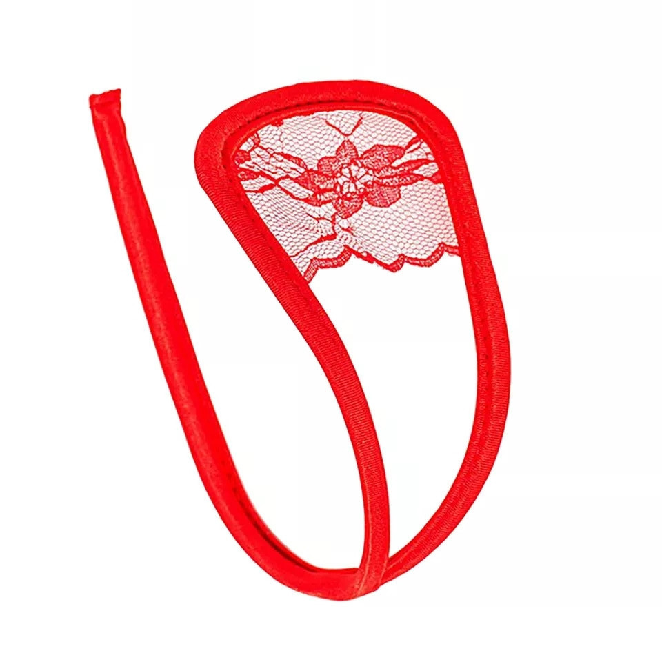 С стрінги червоні з мереживом унісекс - розмір універсальний Київ - фото 1