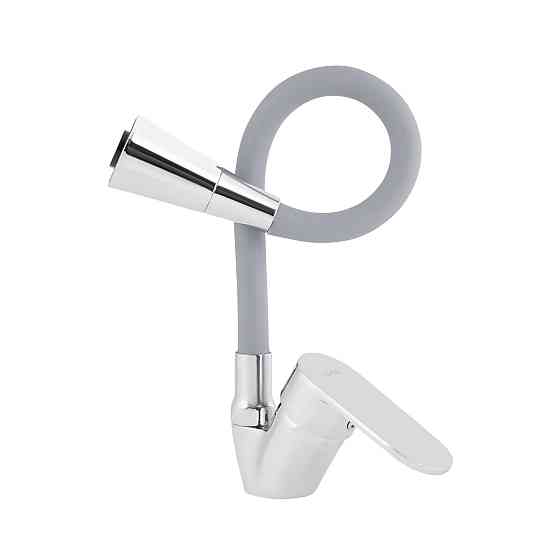 Змішувач для кухні Lidz Tani 008F3 з гнучким виливом (k40) LDTAN008F3GCR39507 Chrome/Grey Київ