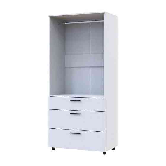 Шафа для одягу Doros Торн Білий 2 ДСП/3Ш (штанга) 90х51.6х200 (DRS-012021) Дніпро