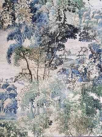 Шпалери вінілові на флізеліні AS creation Garda 1.06Х10.05 природа дерева зелені сині Київ