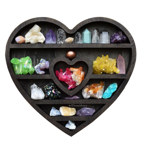 Полка настенная из дерева для декора и украшений, открытая полка на стену 