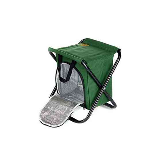 Стул раскладной без спинки (стальной каркас O16мм) с термосумкой 27*32*33см (СИЛА) Харьков