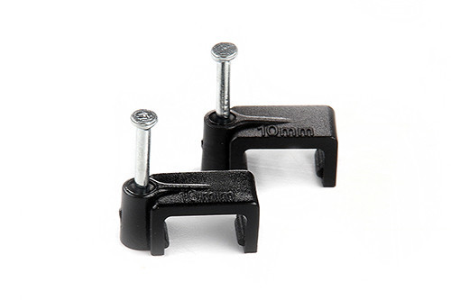 Кабельна кліпса плоска 12х7мм чорна (пач 100 шт.) APRO Рівне - фото 1