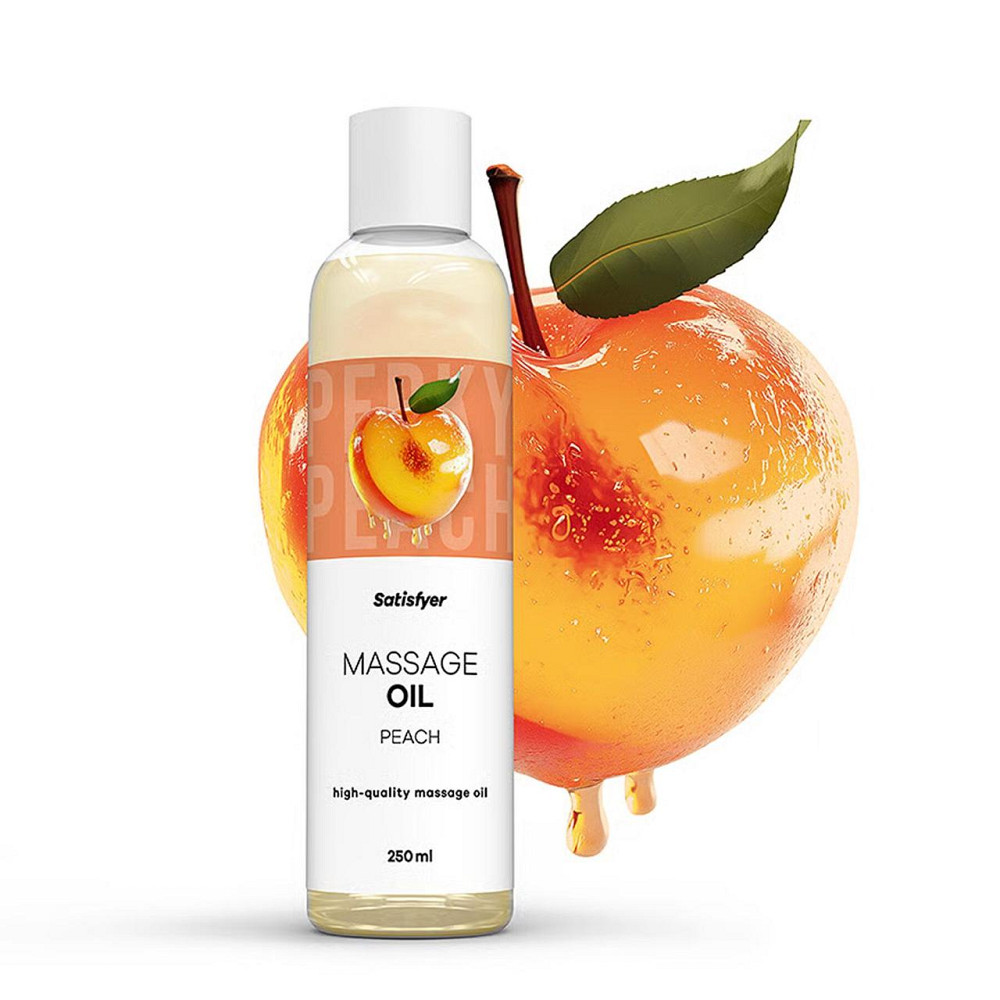 Розпродаж!!! Масажна олія Satisfyer Massage Oil Peach 250 мл (термін 30.04.2027) Sex Aura Київ - фото 2
