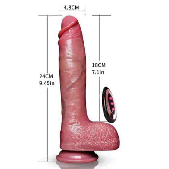 Реалистичный вибратор на присоске Power Stroke Sex Aura Киев