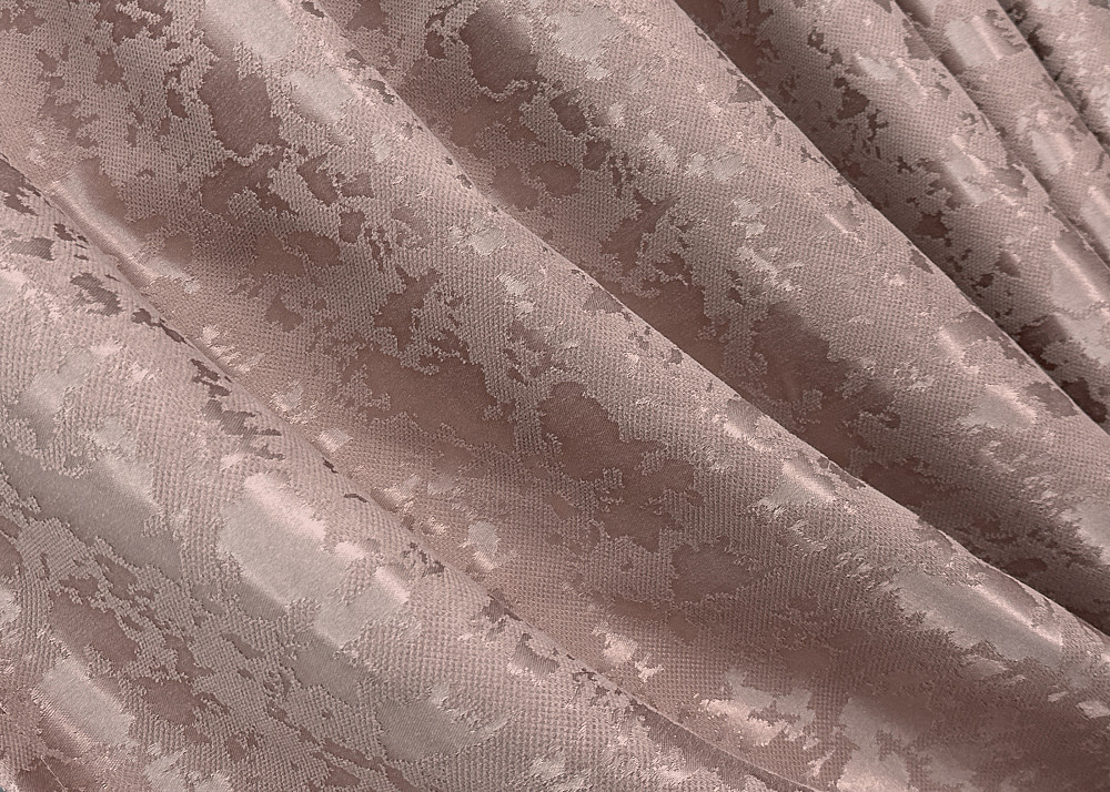 Комплект штор VR-Textil Лен Мрамор 100х270 2шт и Тюль 300х270 1716ш-1276т Пудровый с белым 71-012/1 Киев - изображение 5