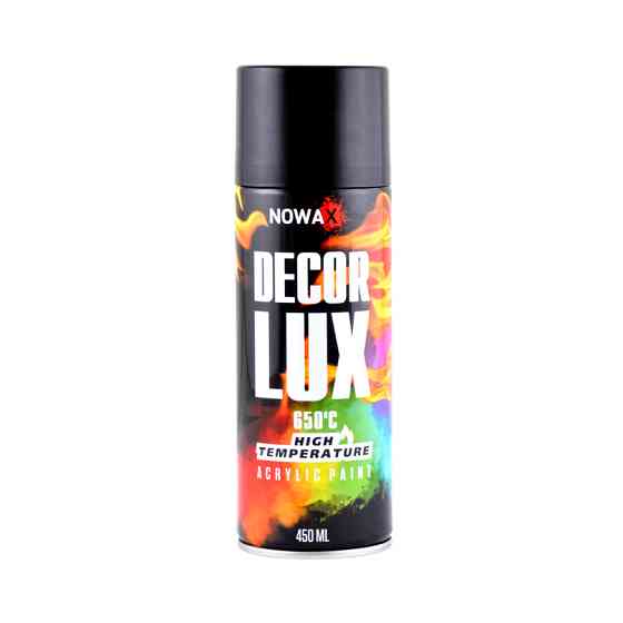 Краска высокотемпературная Nowax Spray черная 450мл Львов