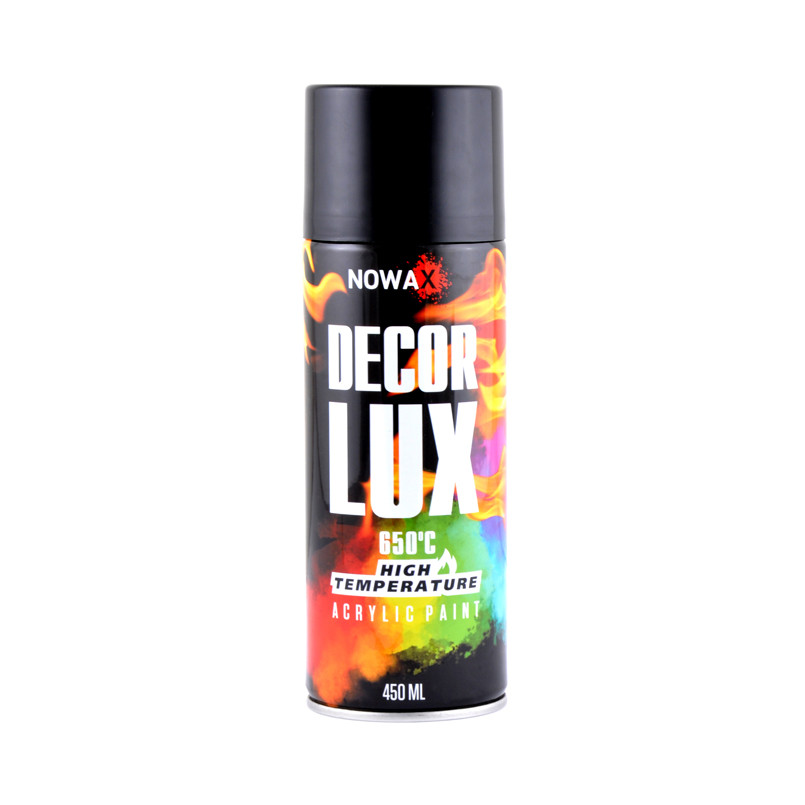 Краска высокотемпературная Nowax Spray черная 450мл Львов - изображение 1