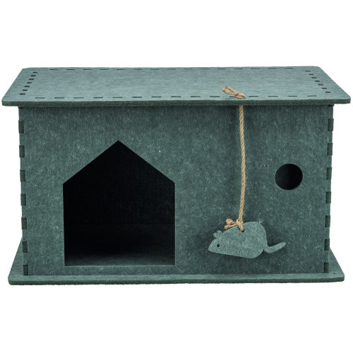 Домик Trixie Lene для кошек фетр 54х30х35 см серый Киев - изображение 8