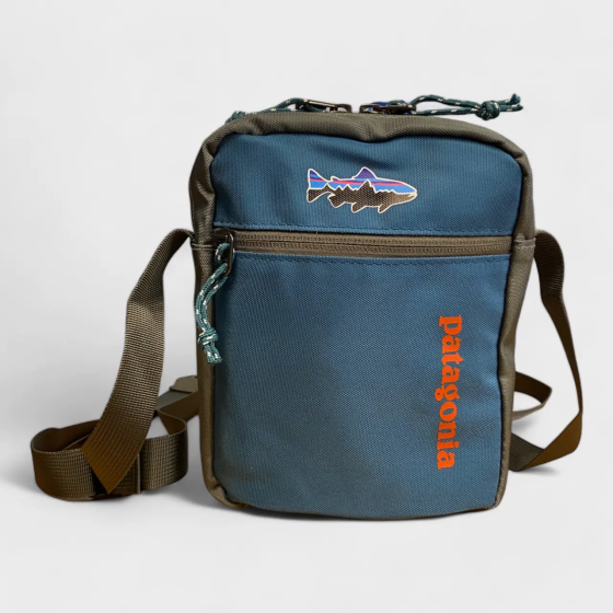 Сумка Patagonia 20x15 серый/бирюзовый Киев
