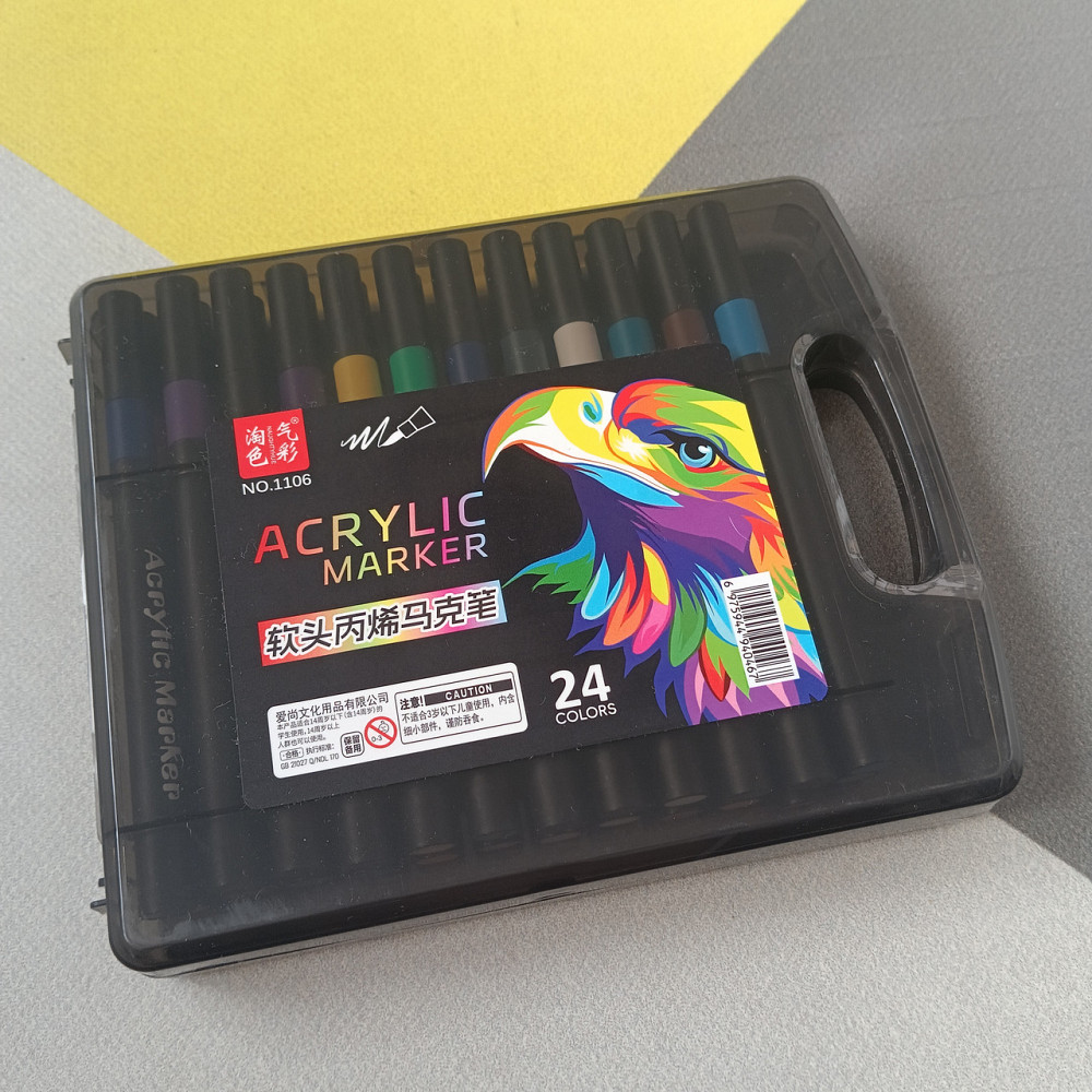 Акриловые Маркеры 24шт для разных типов поверхности Киев - изображение 2