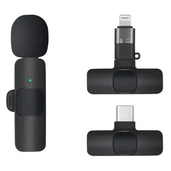 Микрофон беспроводной цифровой Type-C Borofone Trophy Lavalier BFK12 петличный, аккумулятор 80 mAh Киев
