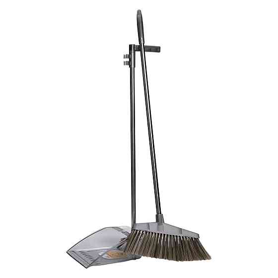 Household Комплект для прибирання віник (щітка) та совок з довгою ручкою 25×25×95 (см) набір ві Коломия