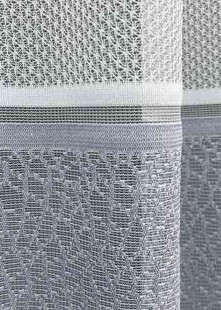 Тюль VR-Textil 1929т Жакард Білий з сірим 300х270 см (40-837) Київ