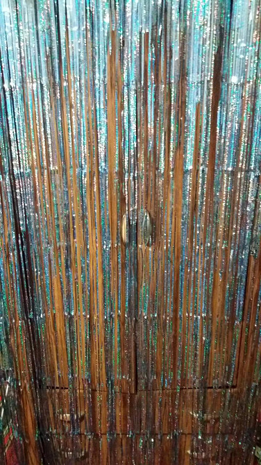 Дождик фотозона с голограммой новогодний 2 м на 1 м голубой Киев - изображение 3