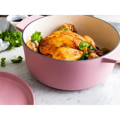 Кастрюля KitchenAid чавунна з кришкою 5,2 л Суха троянда (CC007431-001) Винница - изображение 7