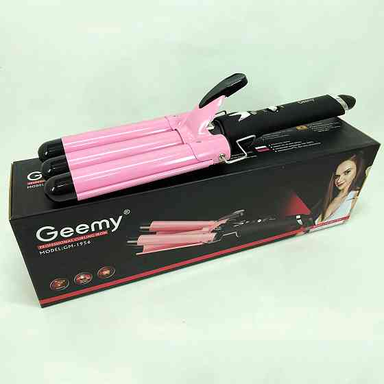 Багатофункціональні плойки для волосся GEMEI GM-1956-25 тройная Щипці для волосся об'ємної зачіски TD-18 Львів