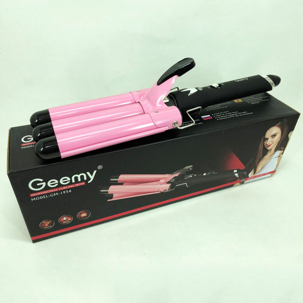 Багатофункціональні плойки для волосся GEMEI GM-1956-25 тройная Щипці для волосся об'ємної зачіски TD-18 Львів - фото 3