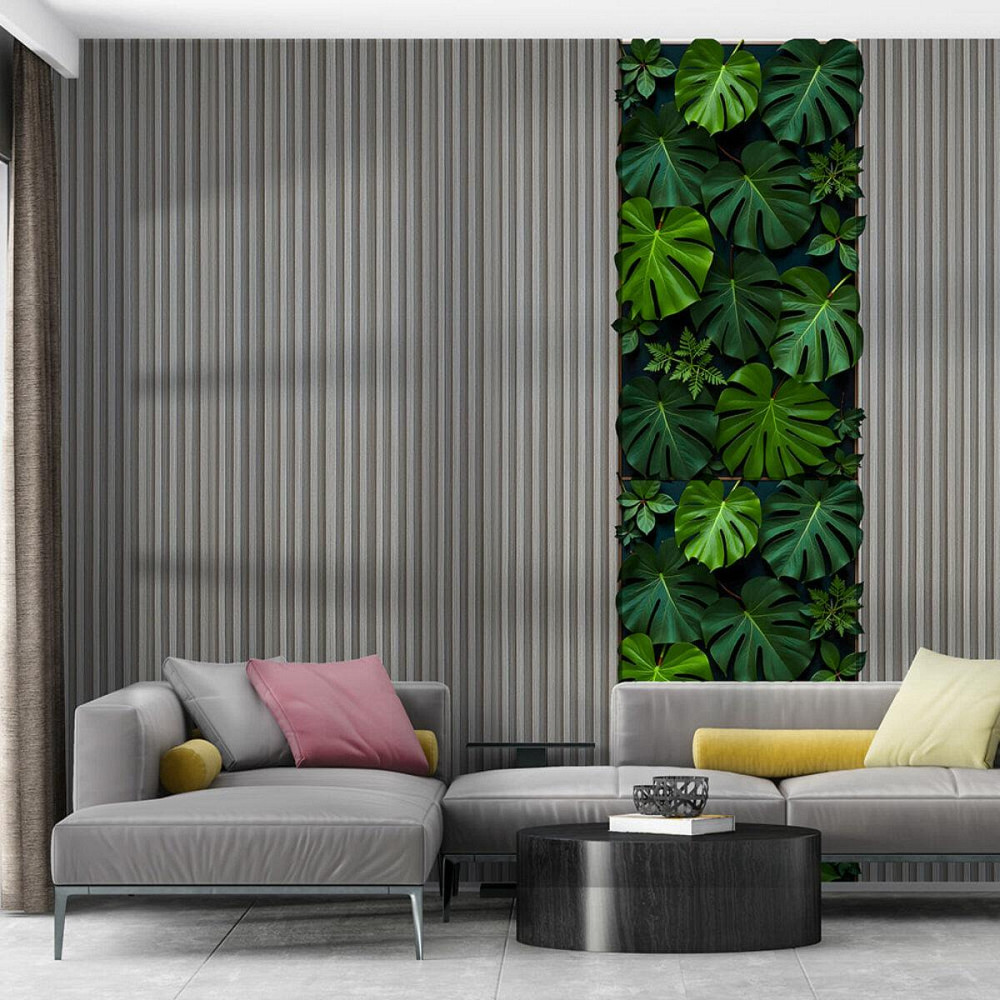 Декоративна сіра стінова рейка Київ - фото 10