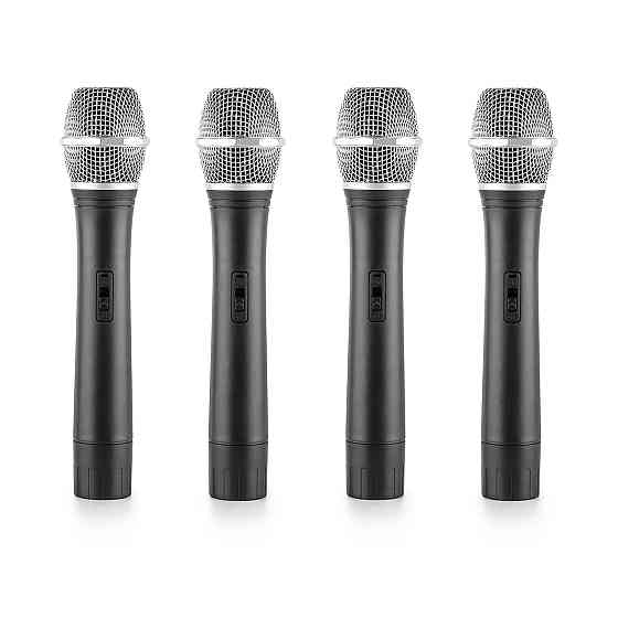 VHF-4-H 4-канальний комплект бездротових мікрофонів VHF 4 ручні мікрофони 100 м 4 ручні мікрофони Рівне