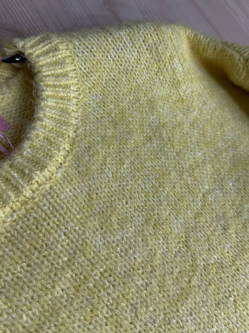 Свитер женский Fancy Matinee 6119 оверсайз меланж, желтый, one size Киев - изображение 4