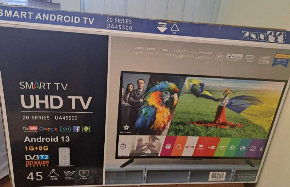 Потужний Телевізор: Samsung 4K Smart TV 45" IPS, T2, Wi-Fi Корея. Харків - фото 4
