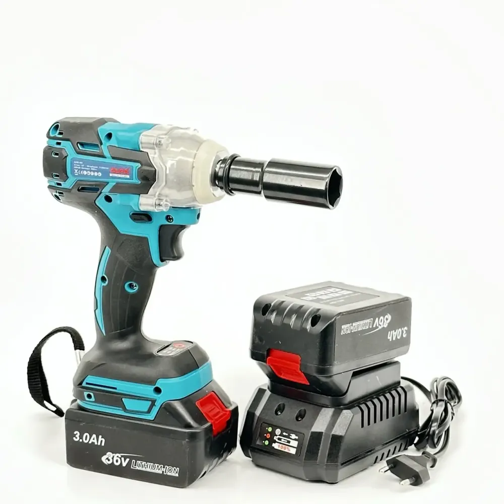 Потужний акумуляторний гайковерт AL‑FA без щіток, у наборі, для СТО і шиномонтажу гайковерт акумуляторний 36V Львів - фото 4