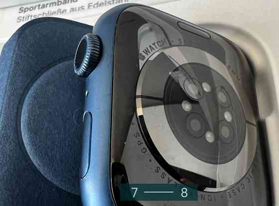 Смарт -Часы Apple Watch Series 7 Blue Aluminium Case 45 mm. Киев