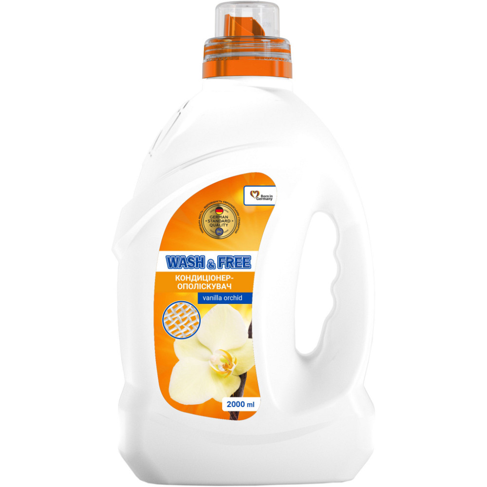 WASH&FREE концентрований пом’якшувач тканин 2000л Ванільна орхідея NEW Гостомель - изображение 1
