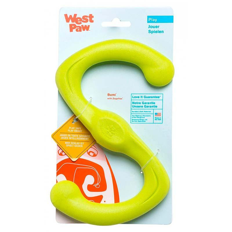 West Paw Bumi Tug Toy (Вест Пав Бумі) іграшка для собак S-подібна Зелений Запоріжжя - фото 1