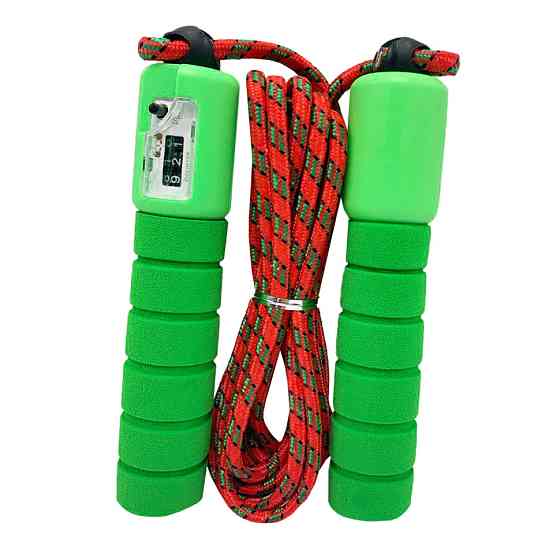 Швидкісна скакалка з лічильником MS 0345-1(Green) довжина 280 см Вінниця