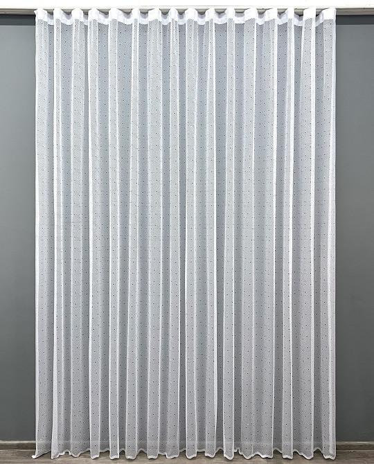 Тюль VR-Textil 2002т Жаккард Белый 400х270 см (42-1048) Киев - изображение 2