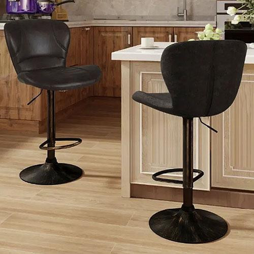 Комплект барных стульев Costway Dantes со спинкой в стиле Loft Киев - изображение 1