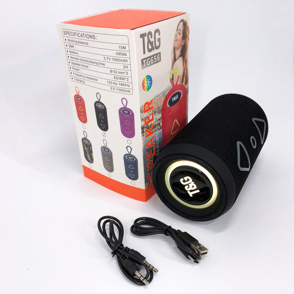 Активна акустична колонка з акумулятором, Світлова bluetooth колонка з хорошим звуком MP-69 Львів - фото 13