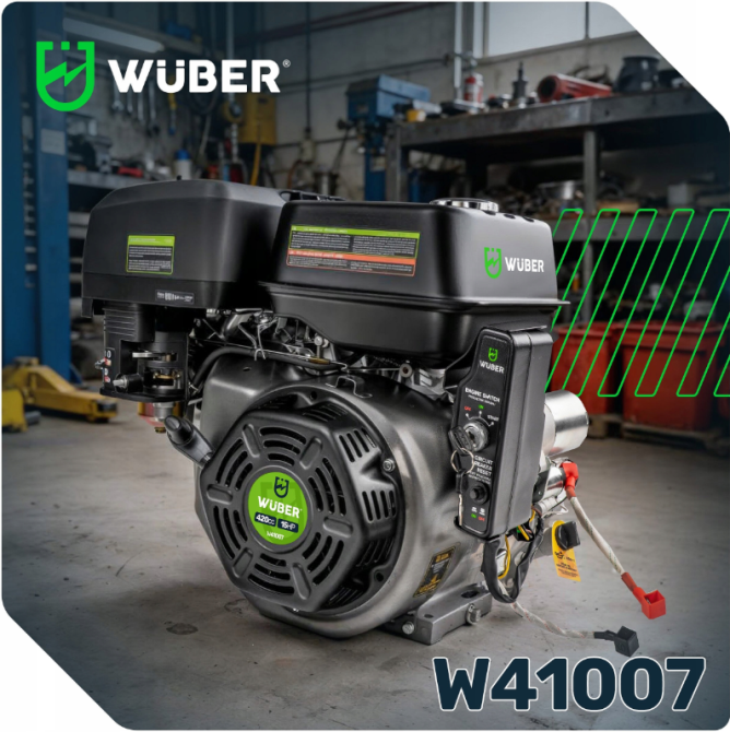 Двигатель внутреннего сгорания 420 см3 15 л.с. ВАЛ 25,4 мм Wuber (Польша) Киев - изображение 8