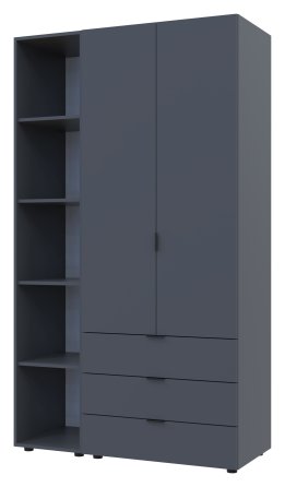 Комплект шкафов для одежды Doros Гелар (2 шт.) 115,7х49,5х203,4 см Графит (DRS-011145) Днепр