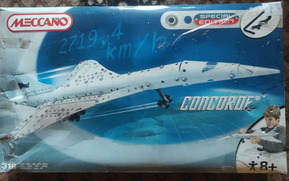 Конструктор MECCANO Concorde Aeroplane Special Edition, колекційний. Харків - фото 4