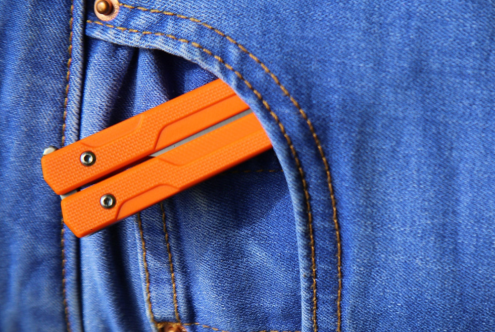 Нiж-метелик (балiсонг) Ganzo G766-OR Київ - фото 11