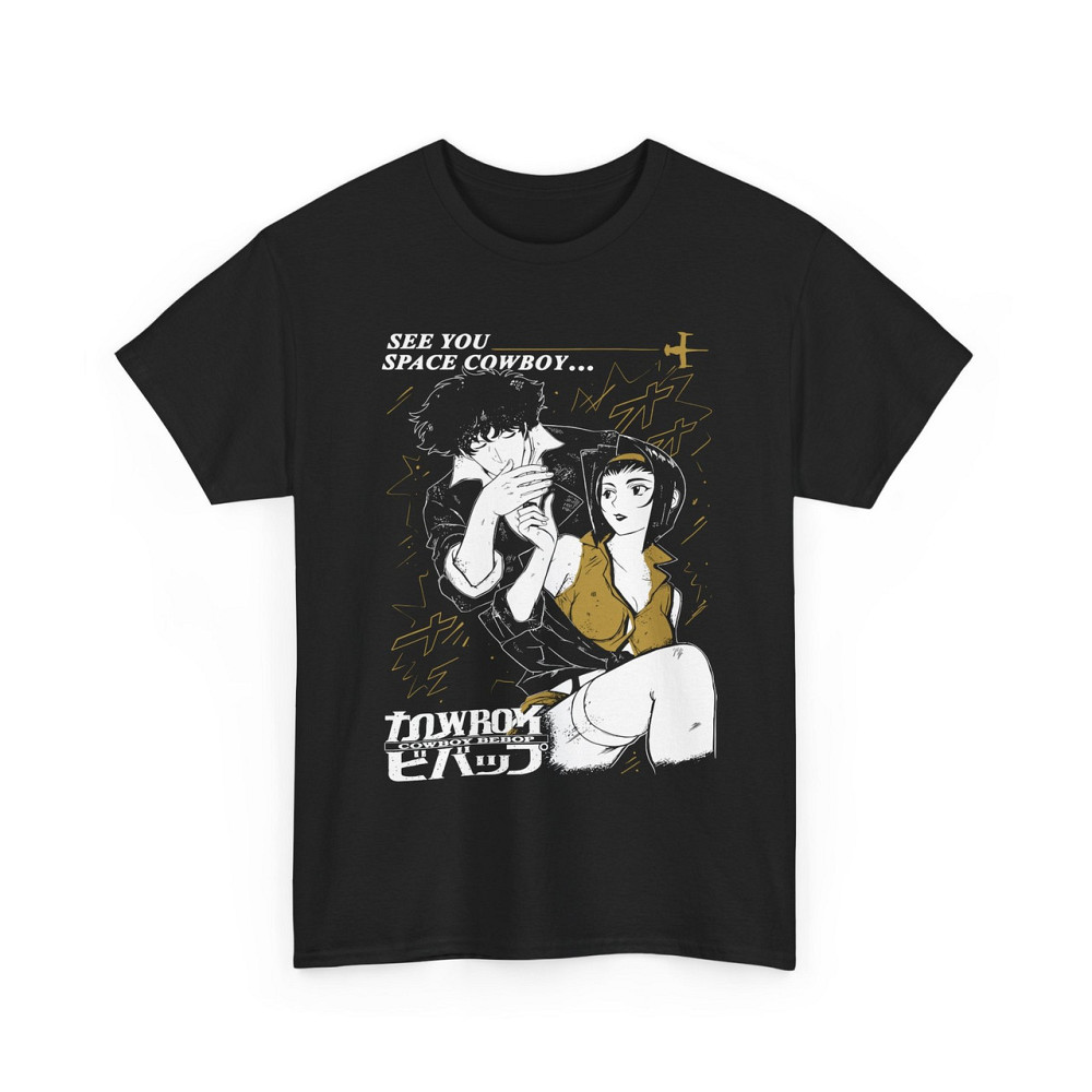 Футболка для мальчика аниме Спике Спиегел Ковбой Бебоп оверсайз (рост от 165 до 180 ) Черний AnimeJ0250m Днепр - изображение 4