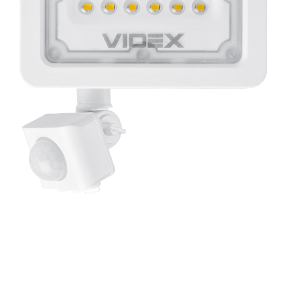 LED Прожектор 10W 5000К 220V з датчиком руху та освітлення білий VL-F2e105W-S Videx Житомир