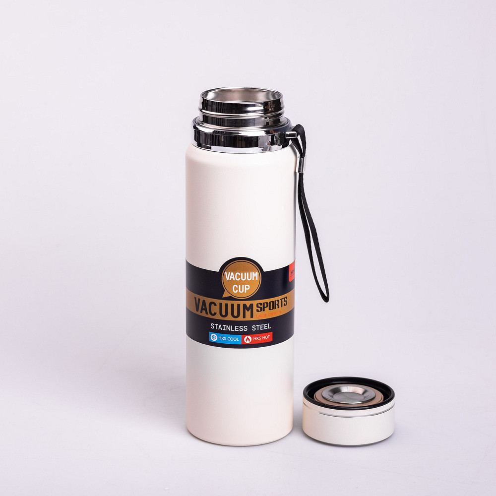 Термос Vacuum Sports  с датчиком температуры 1 л белый HP-14-30W Киев - изображение 5