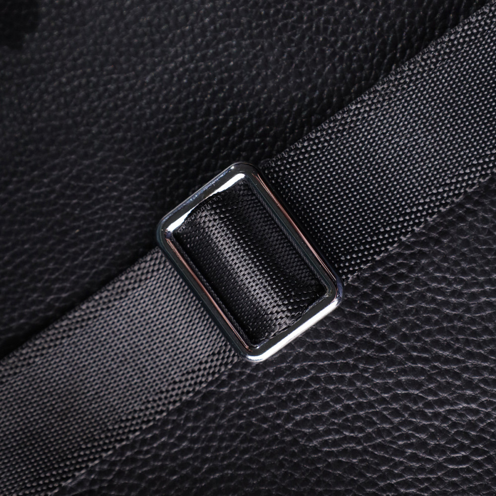 Удобная вертикальная сумка для мужчин из натуральной кожи Vintage 22862 Черный Киев - изображение 10