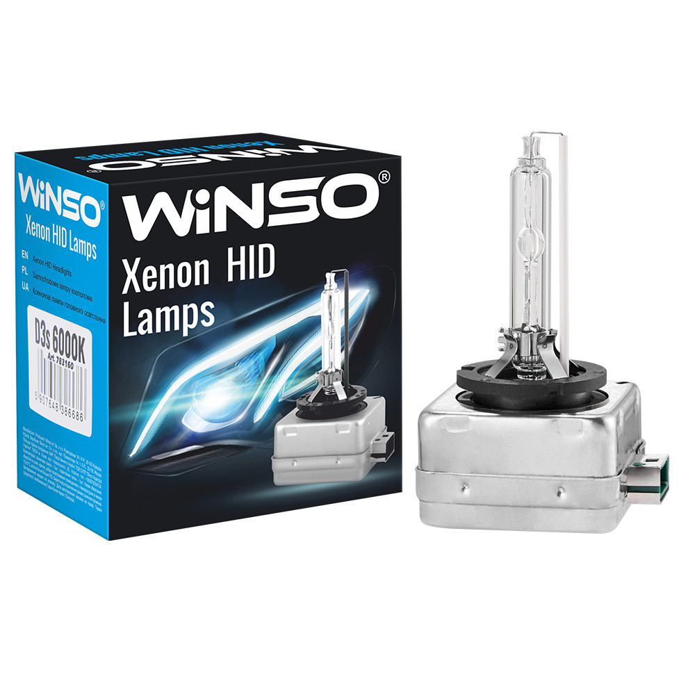 Ксенонова лампа Winso D3S 6000K, 42V, 35W PK32d-3, 2шт Львів - фото 1