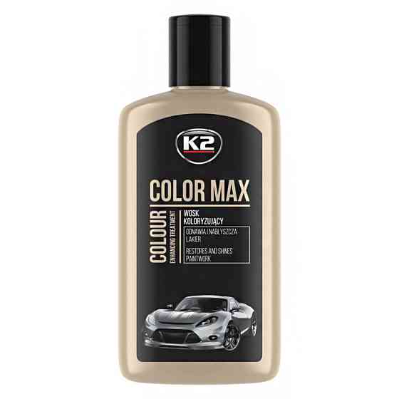 Поліроль для кузова K2 Color Max восковий чорний 250мл Львів