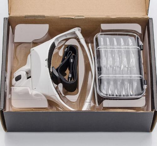 Очки увеличительные налобные с LED подсветкой, сменные линзы 5 шт (1X-3.5X), лупа для работы с мелкими деталям Киев - изображение 5