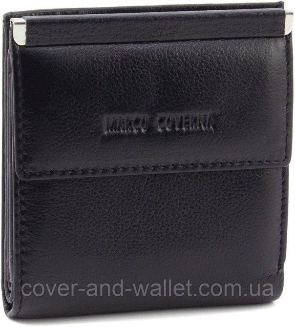 Черный женский кошелек небольшого размера из натуральной кожи Marco Coverna MC 213 Киев - изображение 1