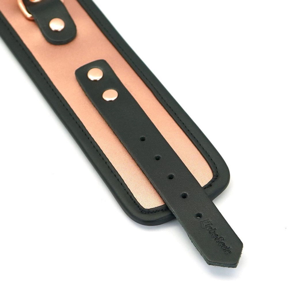 Поножі Liebe Seele Rose Gold Memory Ankle Cuffs, натуральна шкіра, рожеве золото Sex Aura Київ - фото 7
