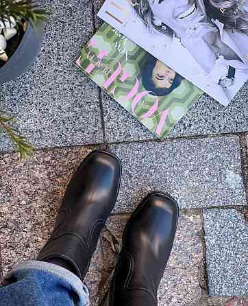 SANTINI Жіночі черевики SANTINI чорні натуральна шкіра каблук 10см висота 15см (18641-11) Коломыя