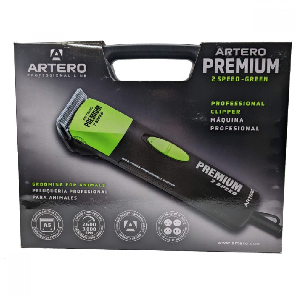 Професійна машинка Artero Premium 2 Speed Green для грумінгу тварин Вінниця - фото 2
