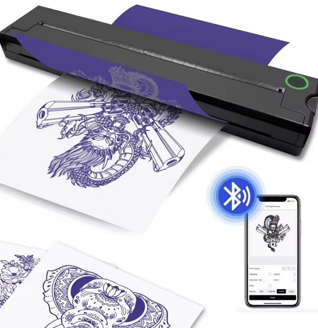 Тату принтер трансферний Bluetooth, підтримка Android/iOS. Харків - фото 8